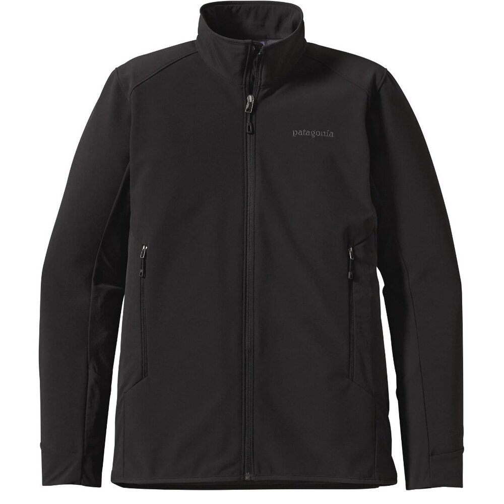 Patagonia Men's Black Adze Mock Neck Outdoor Hybrid Shell Winter Jacket Size XL